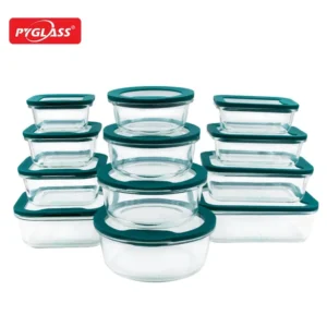 Newly designed high borosilicate glass container meal preparation container glass Lunch box
